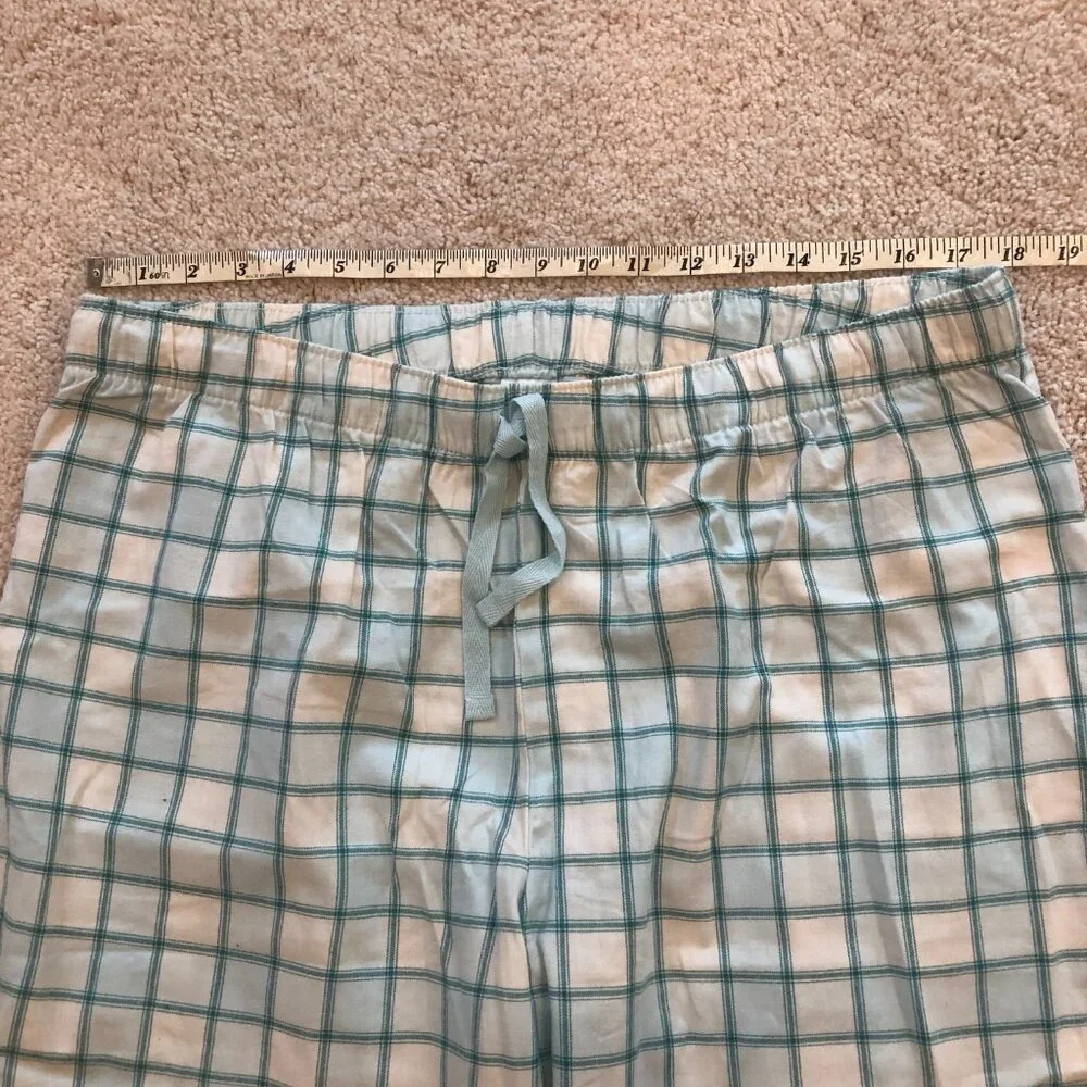 Amazon Essentials Blue/White Plaid Drawstring PJs Pajamas Bottoms - Picture 6 of 10